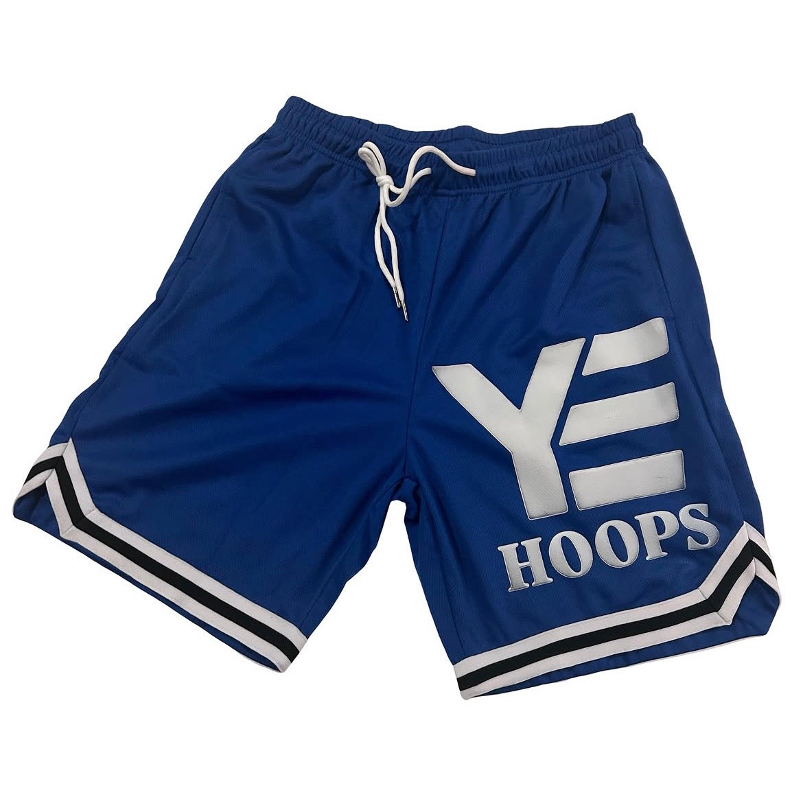 “Volume 1” basketball shorts (Blu&Wht)