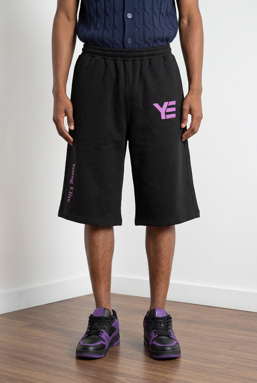 “Logo Purp” cropped hooper sweats