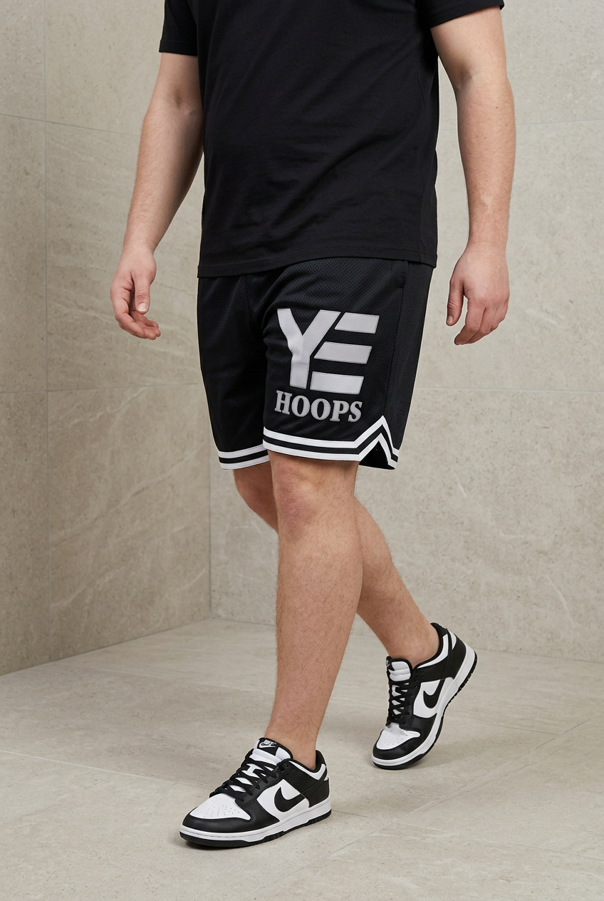 “Volume 1” basketball shorts (Blk&Wht)