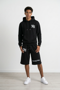 “Young” cropped hooper sweats