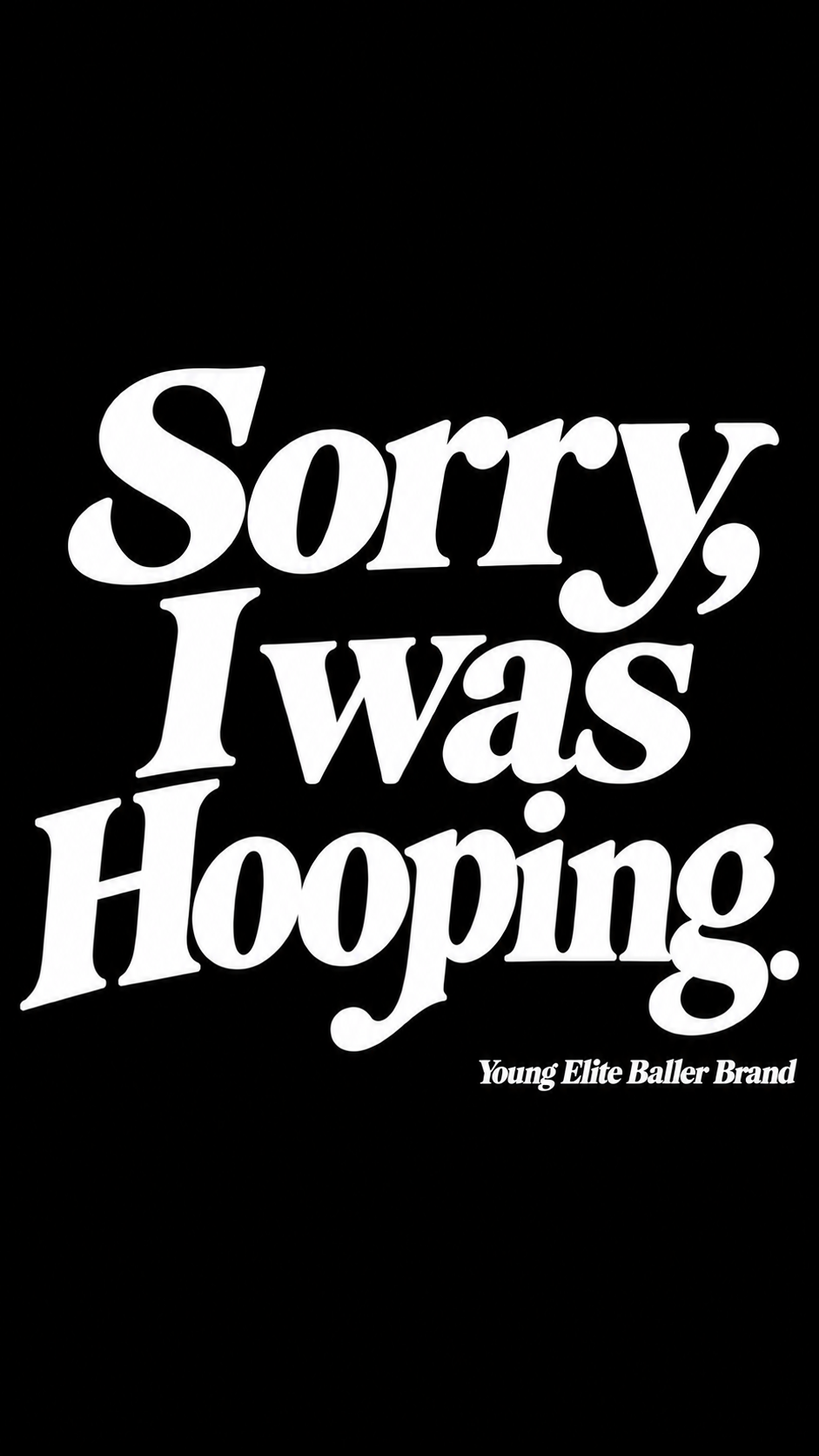 “Sorry I Was Hooping” sleeveless hoodie